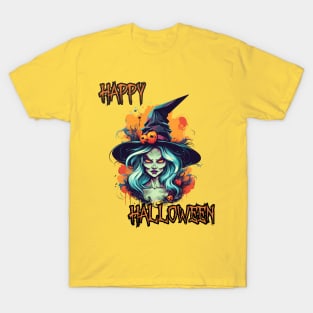 Spooky Witch Happy Halloween T-Shirt